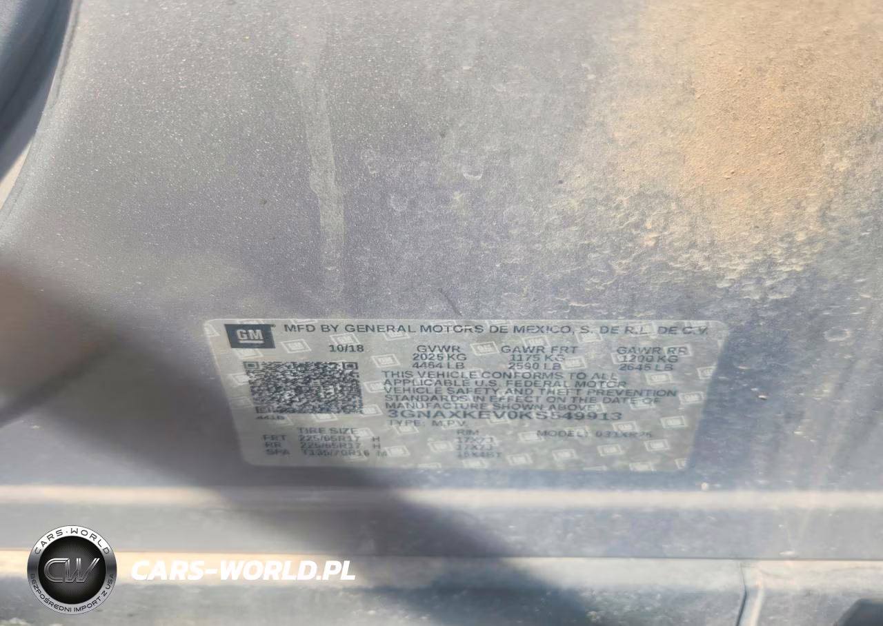 2019 Chevrolet Equinox Lt VIN:3GNAXKEV0KS549913 - 13