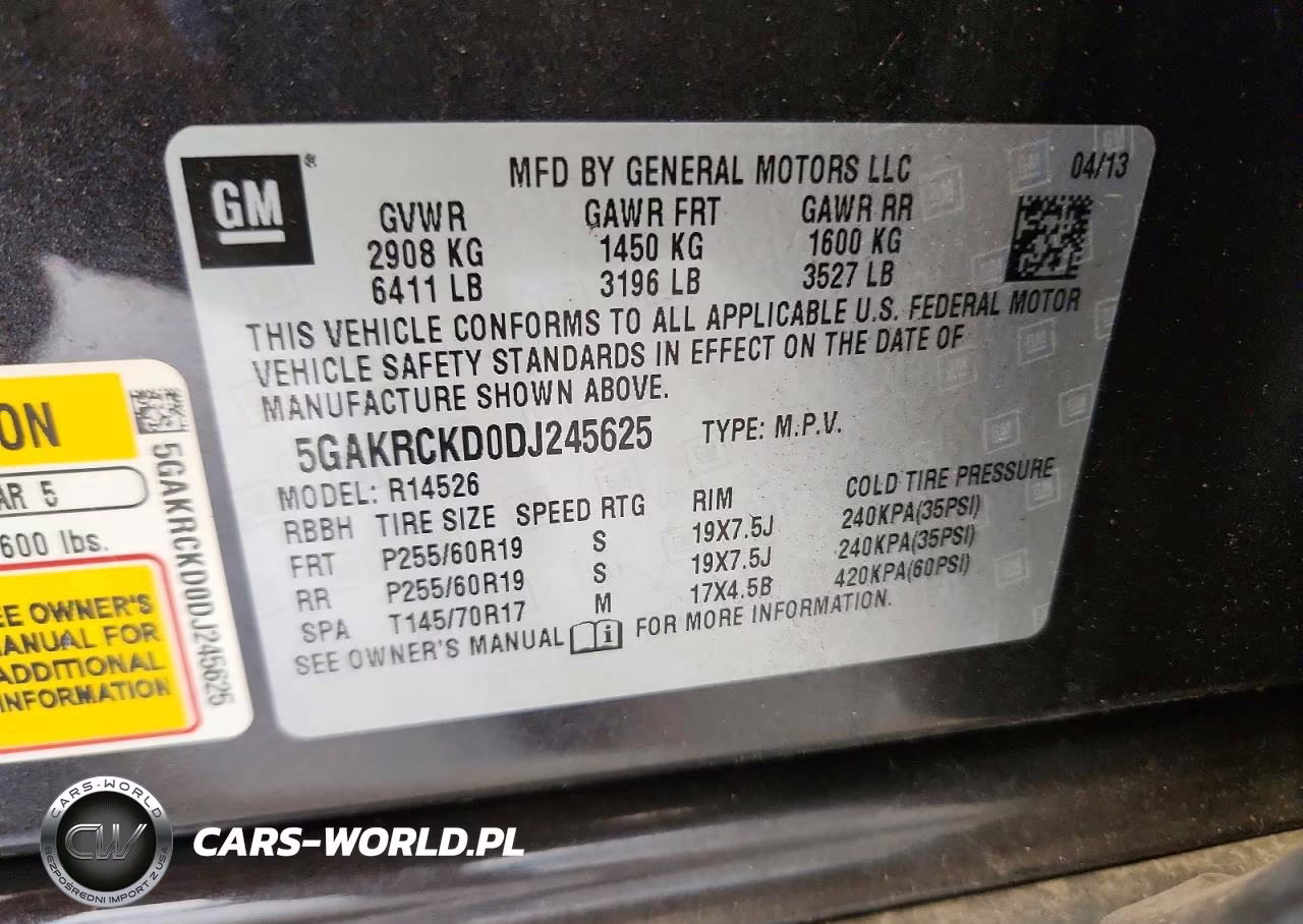 2013 Buick Enclave VIN:5GAKRCKD0DJ245625 - 13