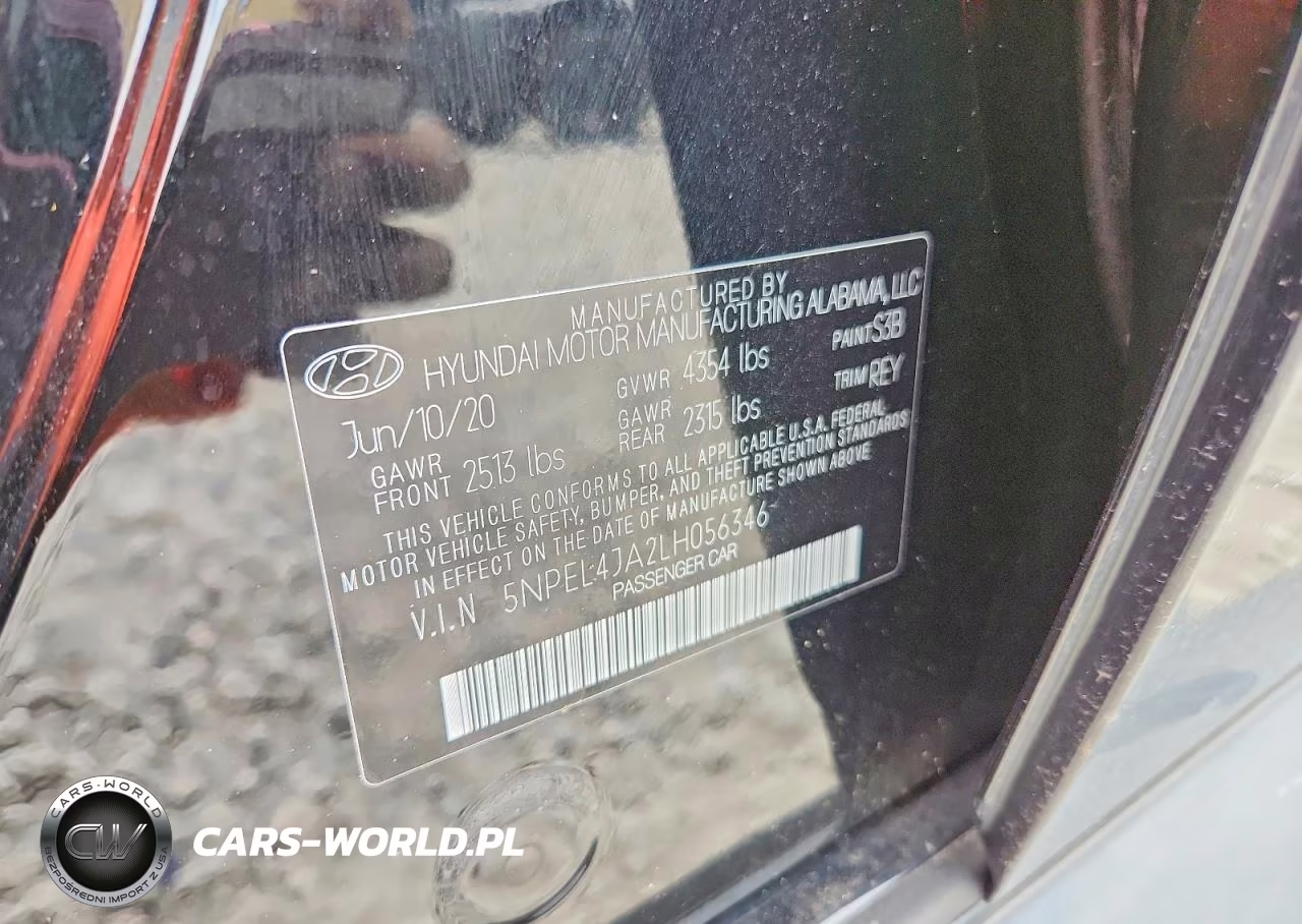 2020 Hyundai Sonata Sel VIN:5NPEL4JA2LH056346 - 13