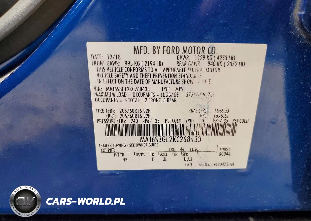 2019 Ford Ecosport Se VIN:MAJ6S3GL2KC268433 - 13