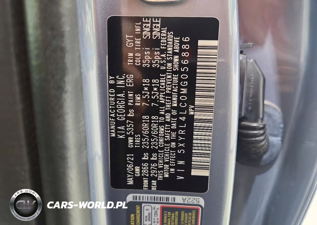 2021 Kia Sorento S VIN:5XYRL4LC0MG056886 - 13