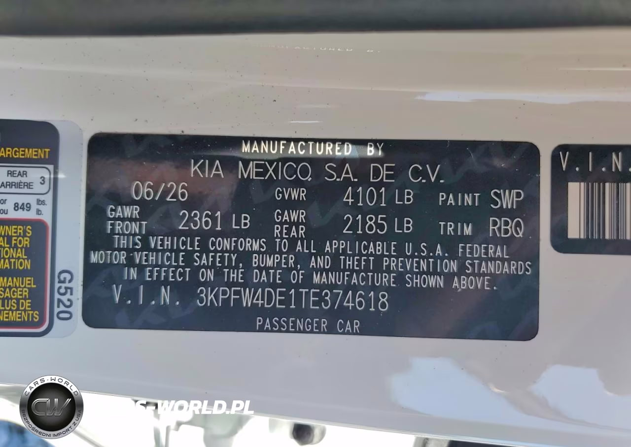 2026 Kia K4 Gt Line VIN:3KPFW4DE1TE374618 - 13