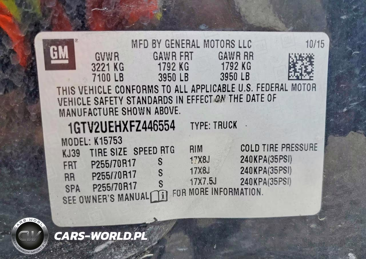 2015 GMC Sierra K1500 Sle VIN:1GTV2UEHXFZ446554 - 12