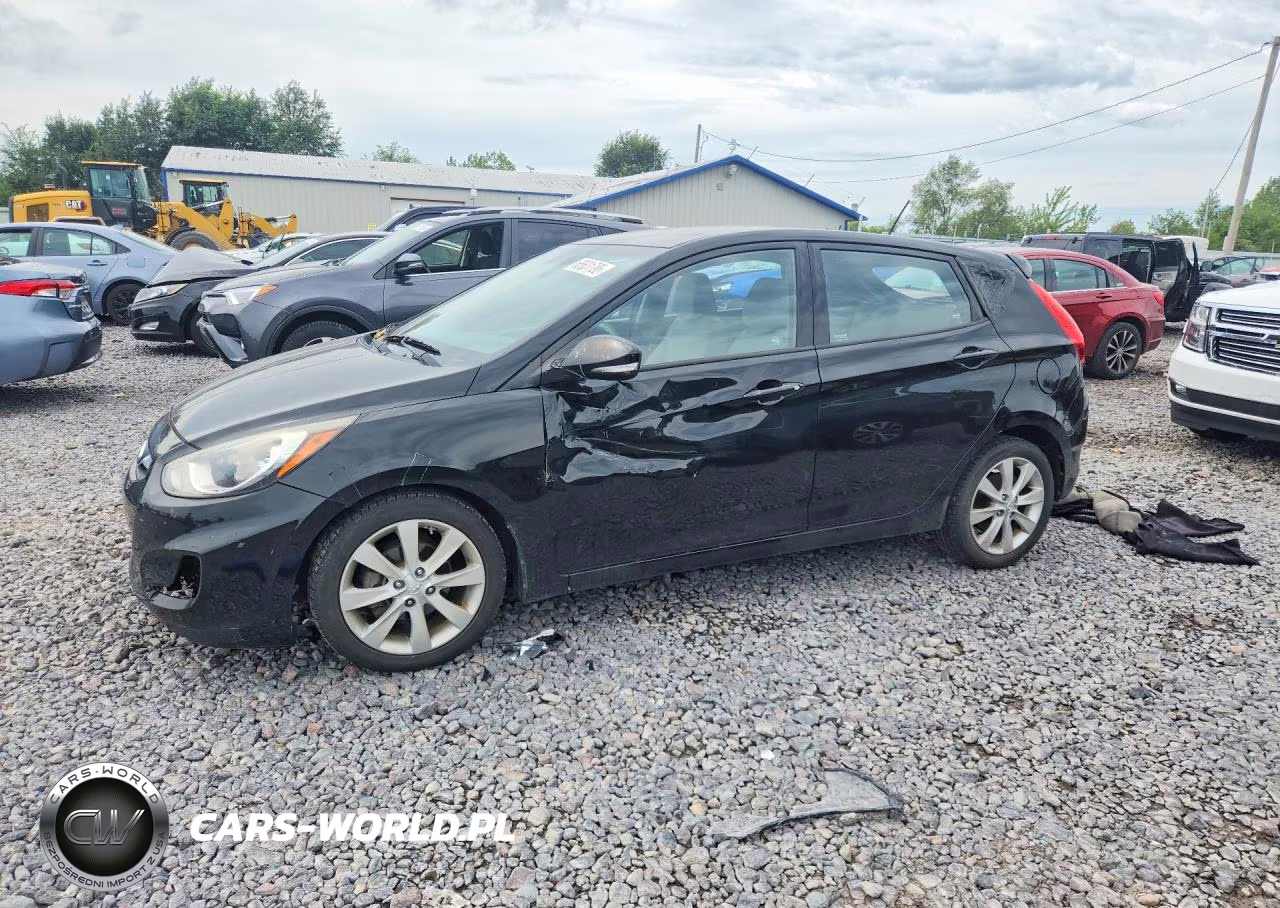 2013 Hyundai Accent Se VIN:KMHCU5AE9DU060801 - 1
