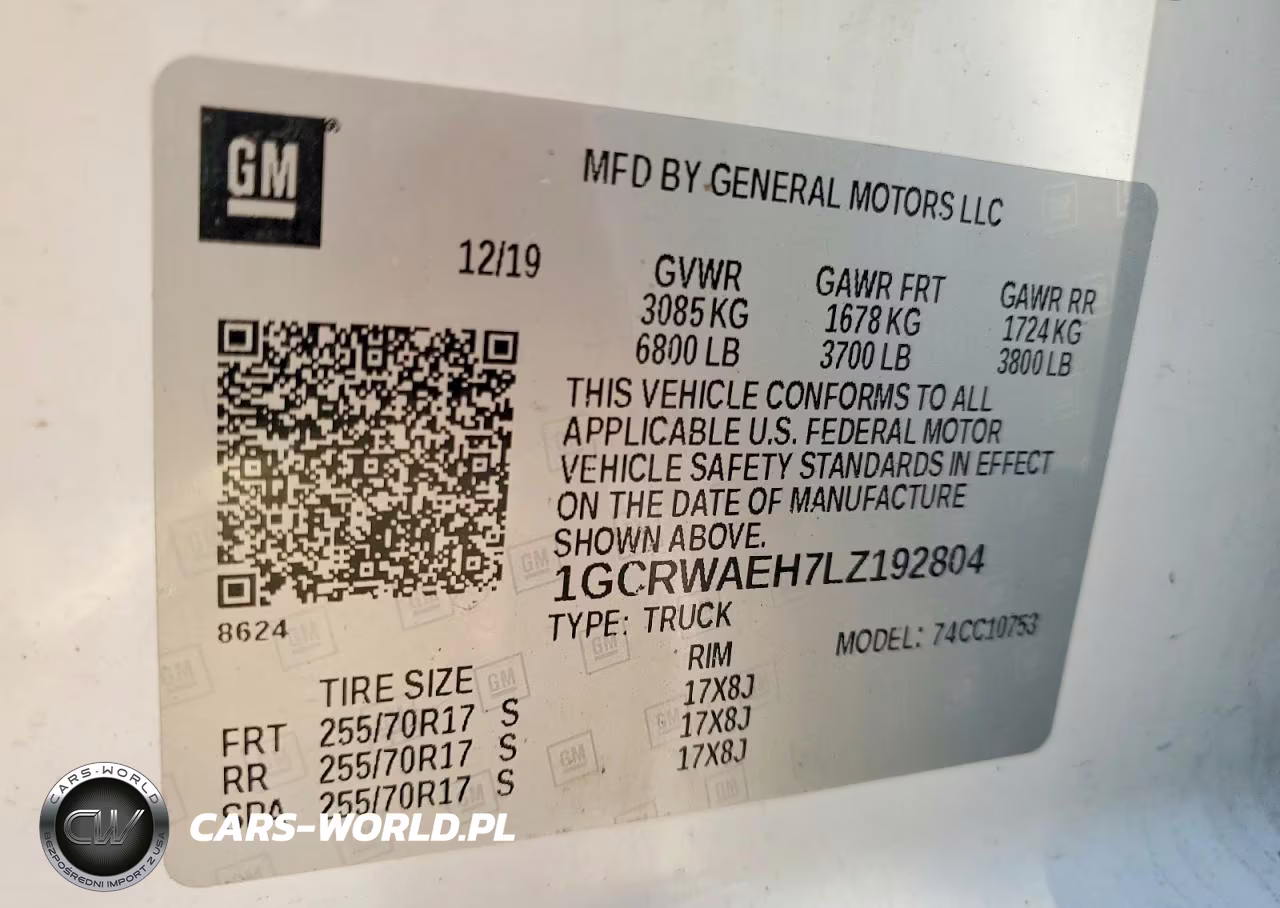 2020 Chevrolet Silverado C1500 VIN:1GCRWAEH7LZ192804 - 12
