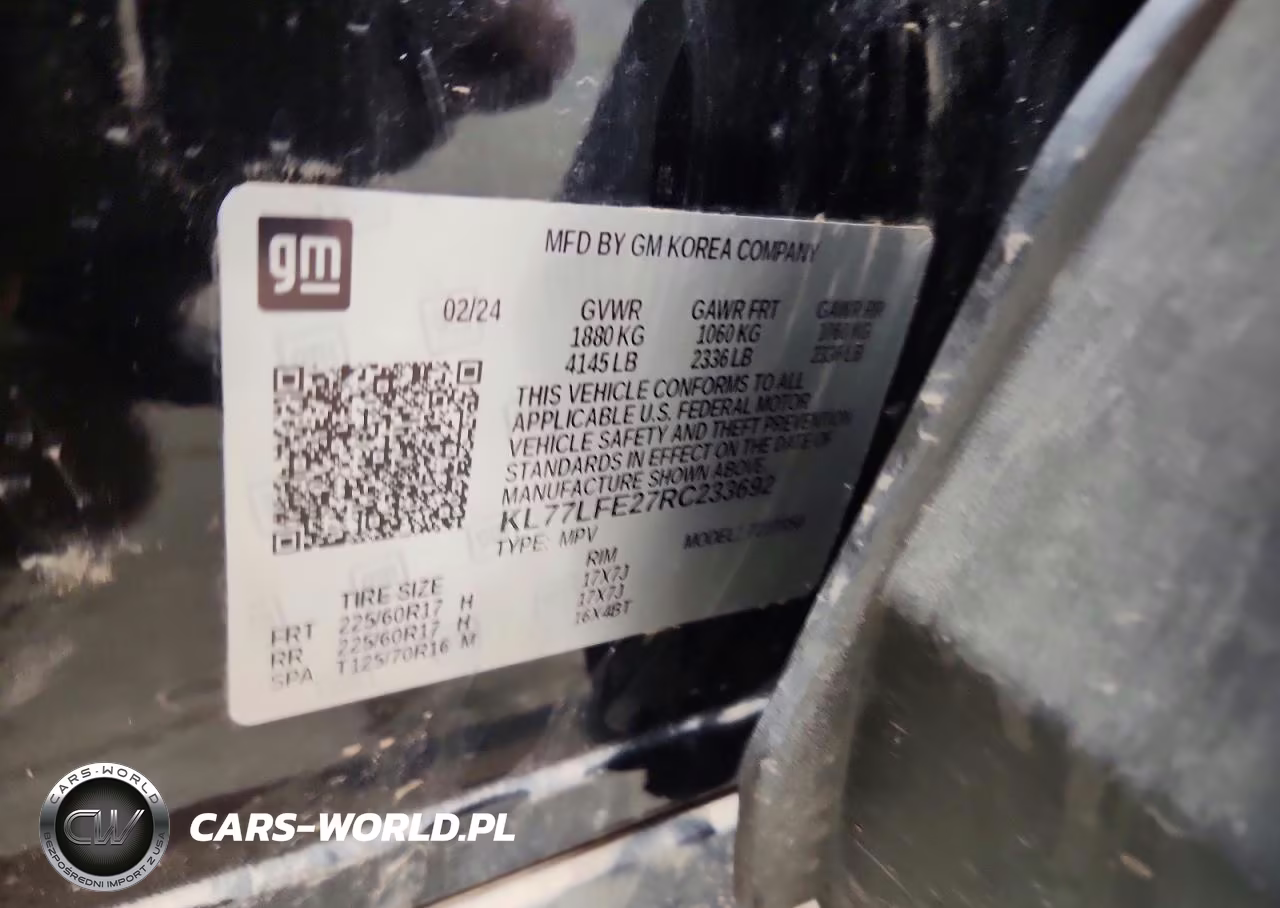 2024 Chevrolet Trax Ls VIN:KL77LFE27RC233692 - 13
