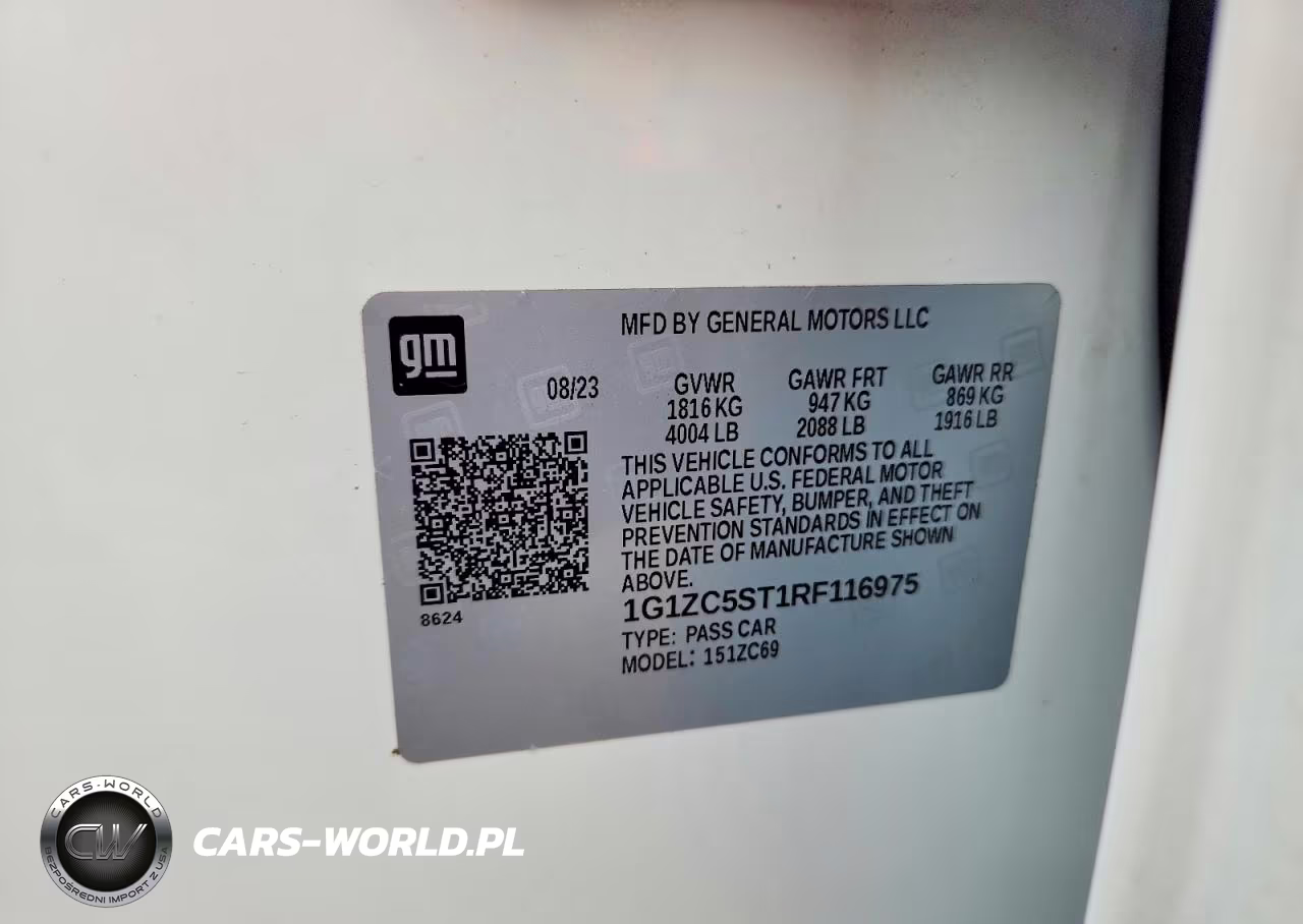 2024 Chevrolet Malibu Ls VIN:1G1ZC5ST1RF116975 - 13