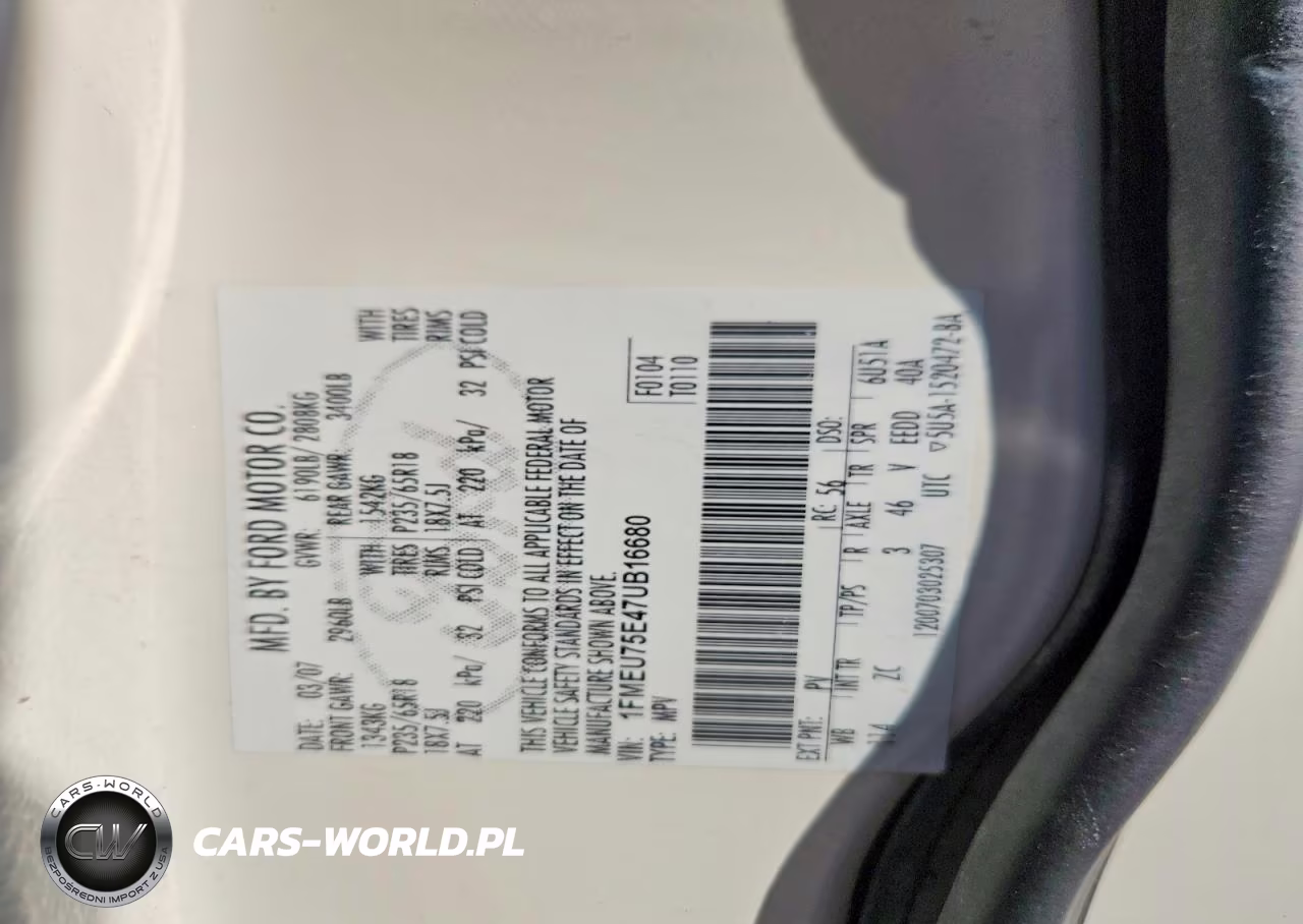 2007 Ford Explorer Limited VIN:1FMEU75E47UB16680 - 13