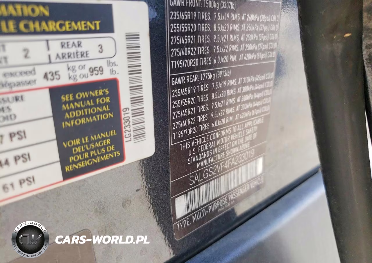 2015 Land Rover Range Rover Hse VIN:SALGS2VF4FA233019 - 12