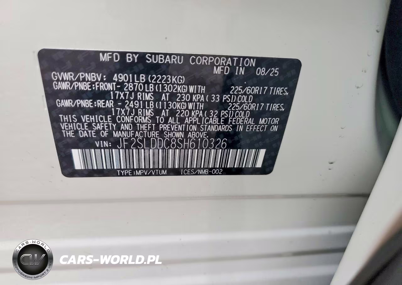 2025 Subaru Forester Premium VIN:JF2SLDDC8SH610326 - 13