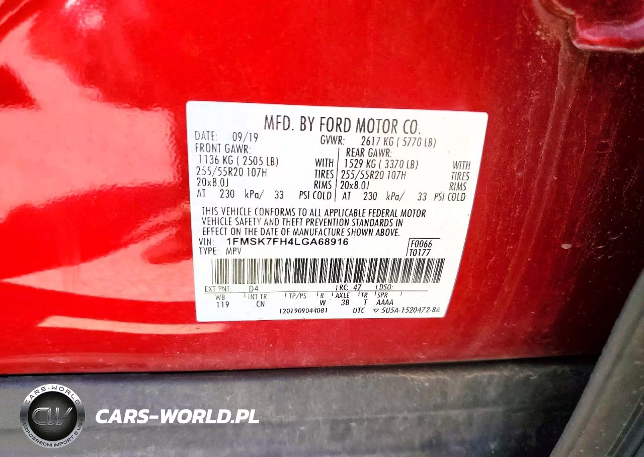 2020 Ford Explorer Limited VIN:1FMSK7FH4LGA68916 - 13