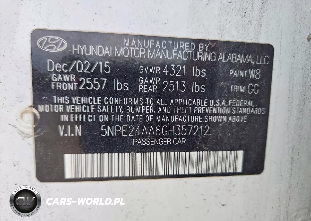 2016 Hyundai Sonata Eco VIN:5NPE24AA6GH357212 - 12