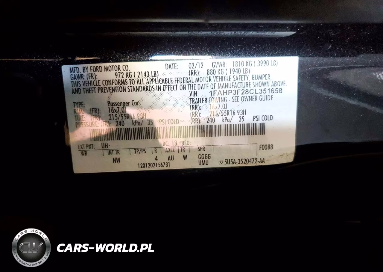 2012 Ford Focus Se VIN:1FAHP3F28CL351658 - 13