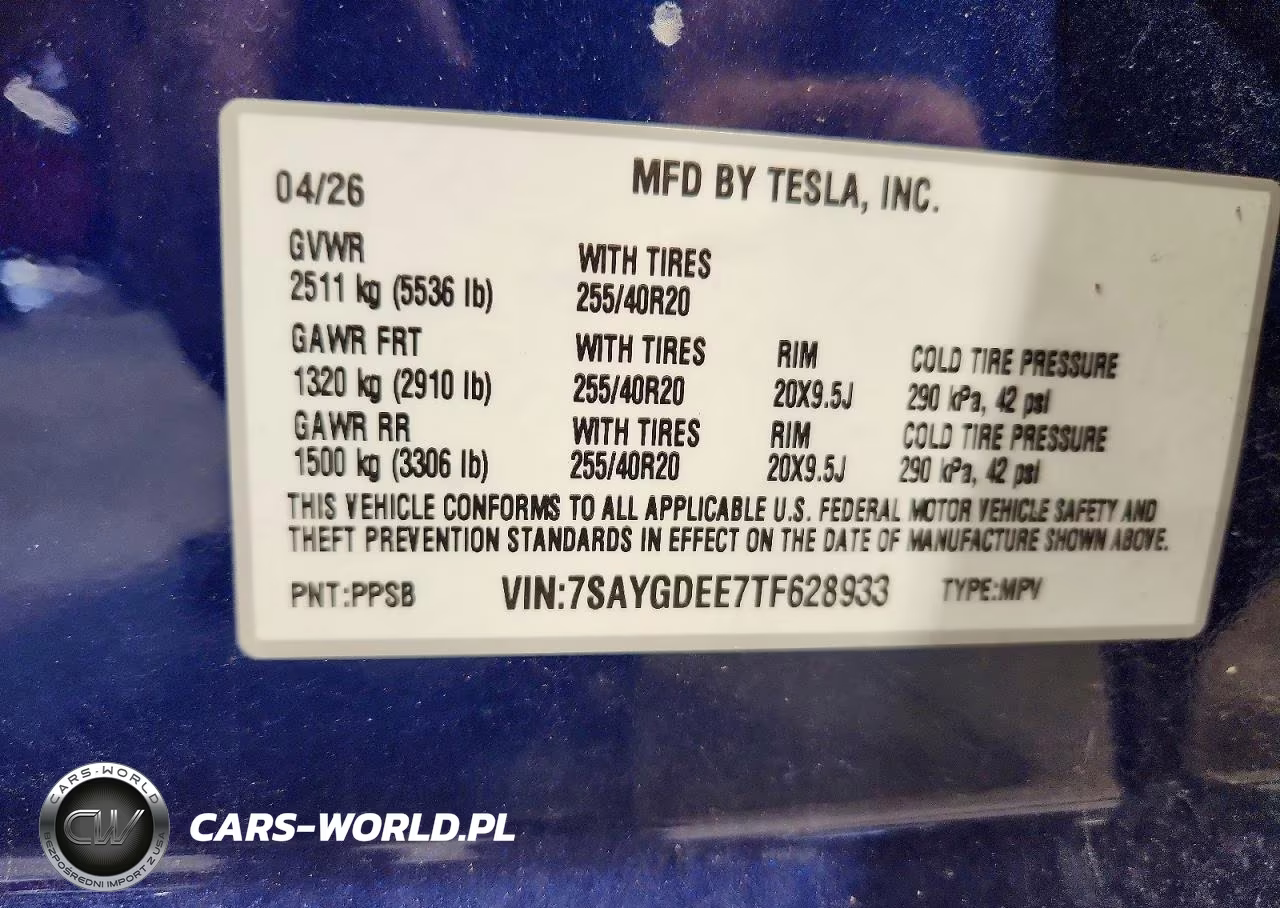 2026 Tesla Model Y VIN:7SAYGDEE7TF628933 - 13