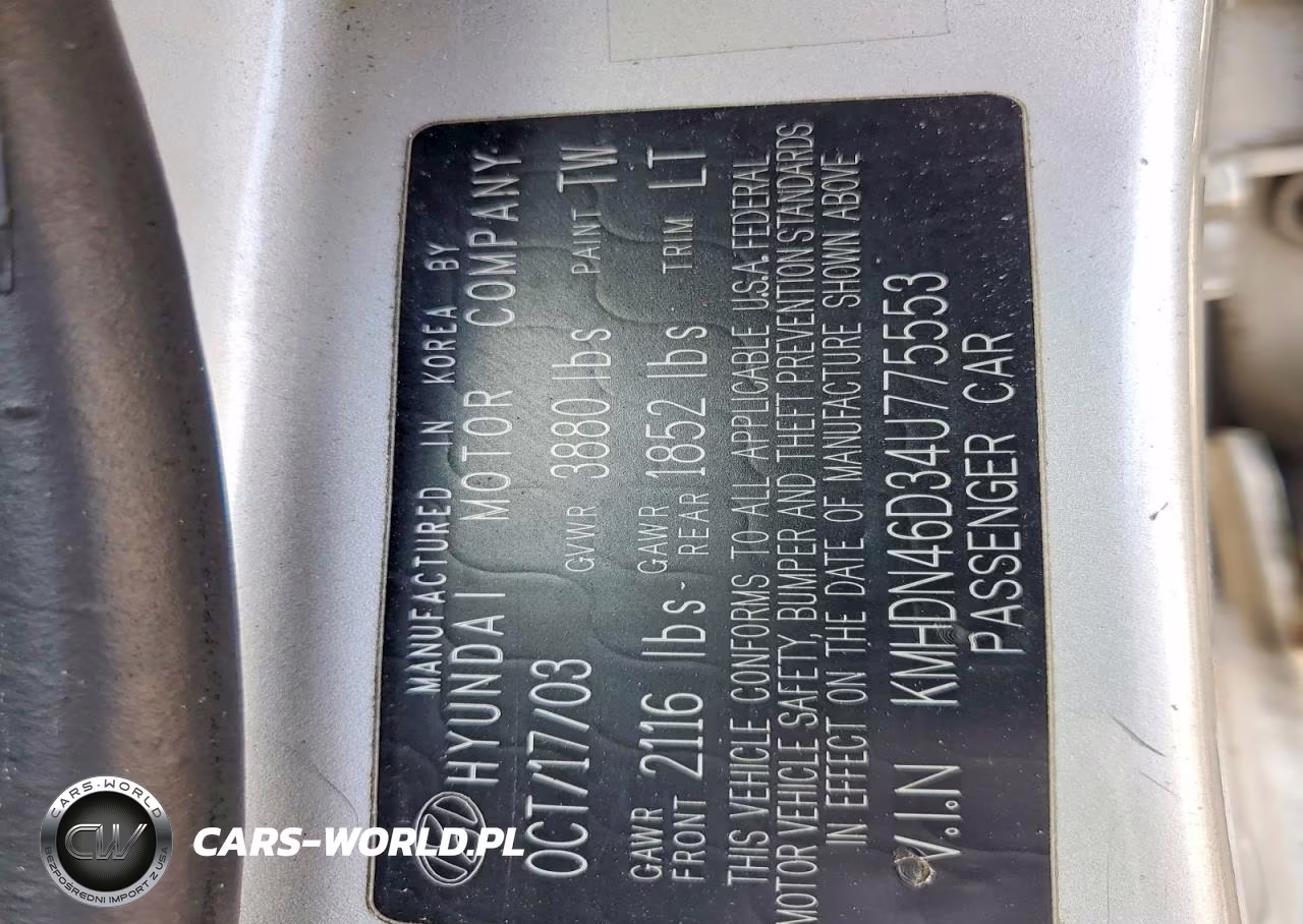 2004 Hyundai Elantra Gls VIN:KMHDN46D34U775553 - 12