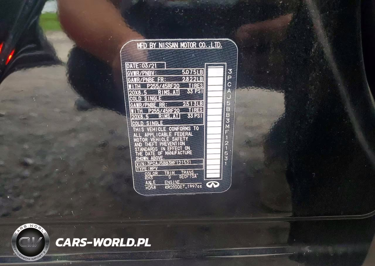 2021 Infiniti Qx50 Luxe VIN:3PCAJ5BB3MF121531 - 14