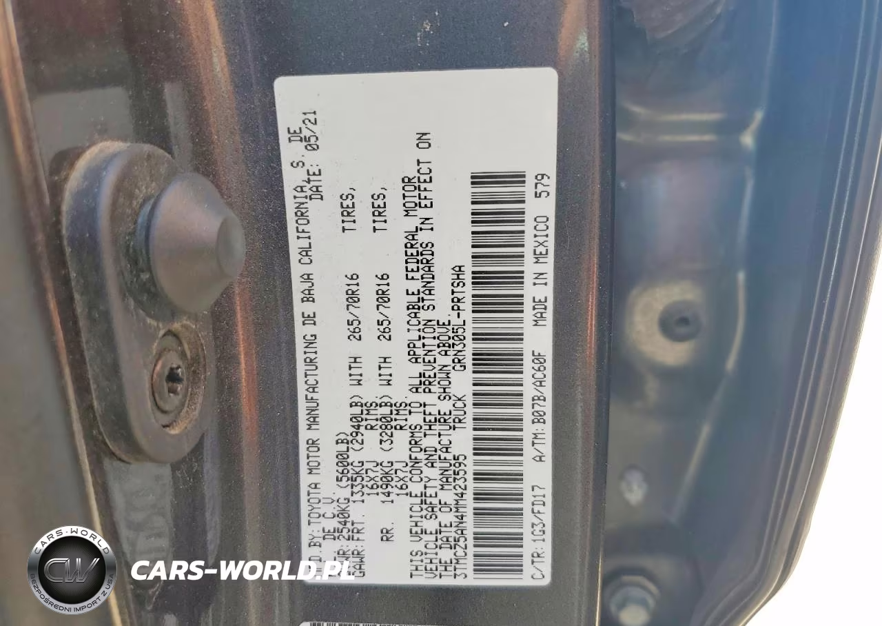 2021 Toyota Tacoma Trd Off-Road VIN:3TMCZ5AN4MM423595 - 12