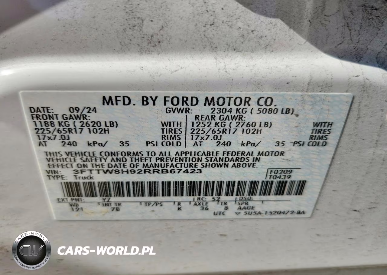 2024 Ford Maverick Xlt VIN:3FTTW8H92RRB67423 - 12