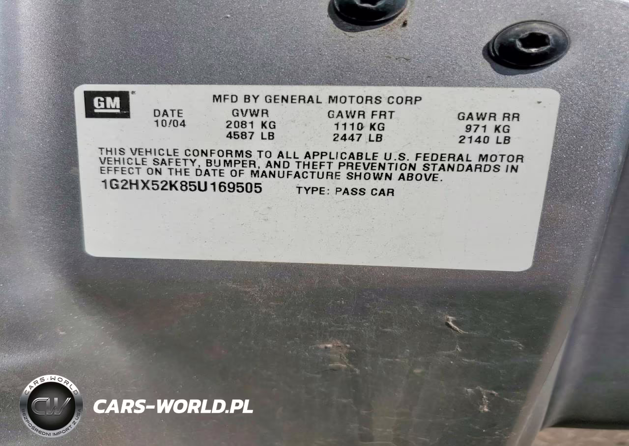 2005 Pontiac Bonneville Se VIN:1G2HX52K85U169505 - 12