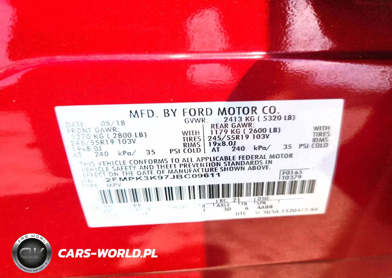 2018 Ford Edge Titanium VIN:2FMPK3K97JBC09611 - 13