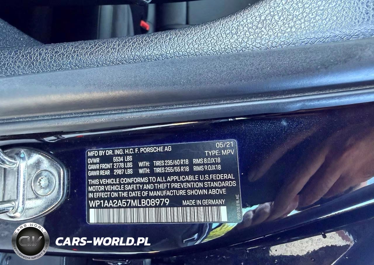 2021 Porsche Macan VIN:WP1AA2A57MLB08979 - 10