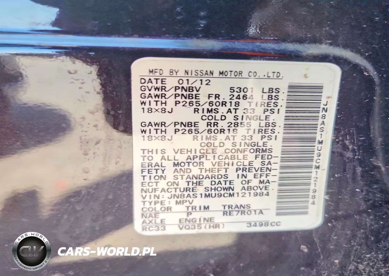 2012 Infiniti Fx35 Base VIN:JN8AS1MU9CM121984 - 13