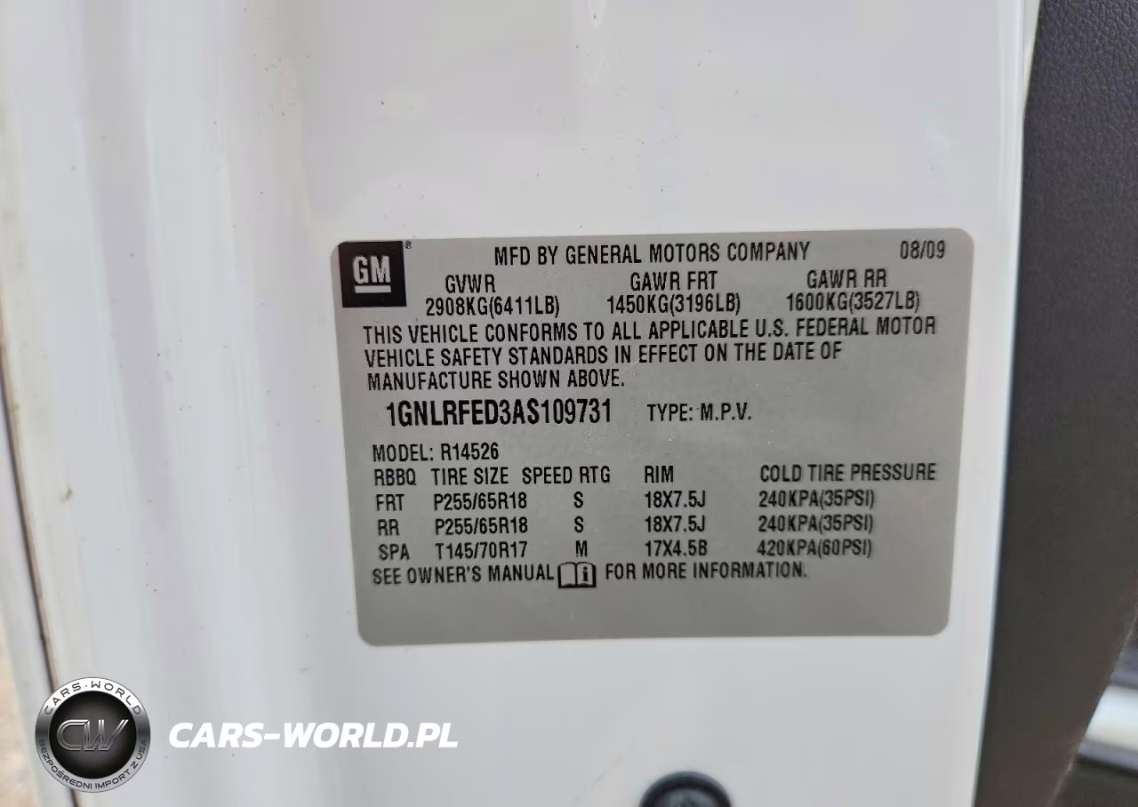 2010 Chevrolet Traverse Lt VIN:1GNLRFED3AS109731 - 13