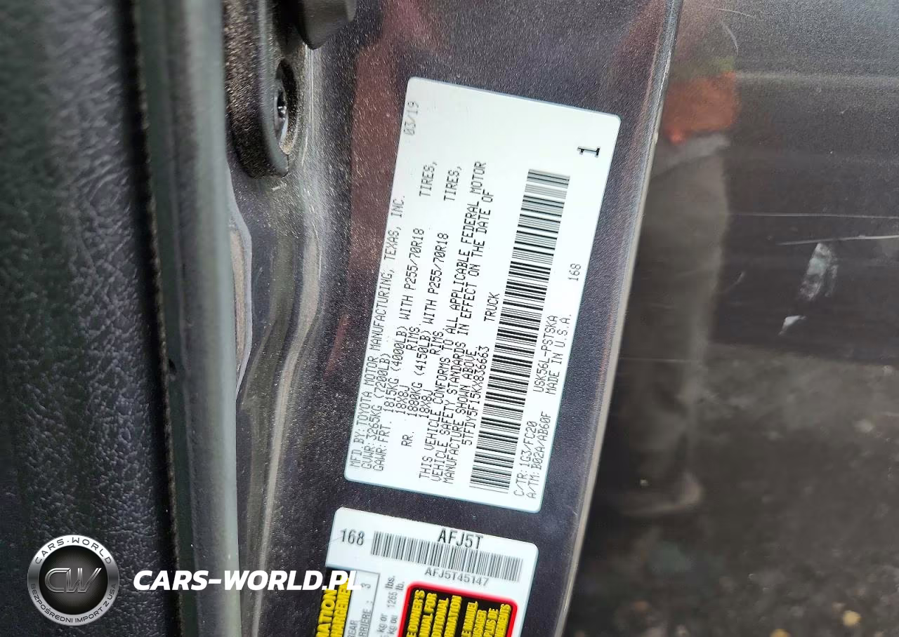 2019 Toyota Tundra Sr5 VIN:5TFDY5F15KX836663 - 12