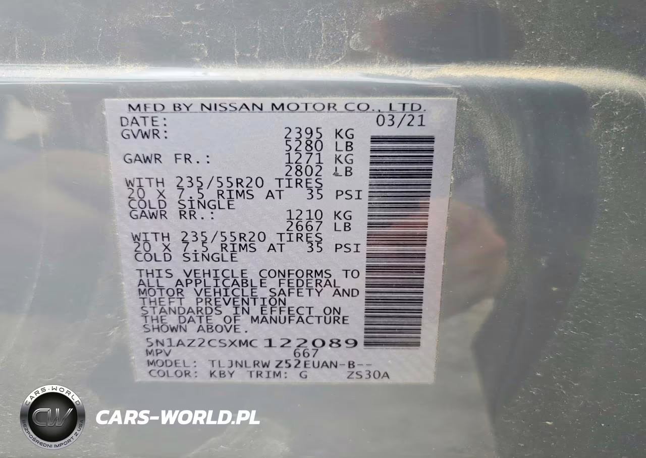 2021 Nissan Murano Sl VIN:5N1AZ2CSXMC122089 - 13