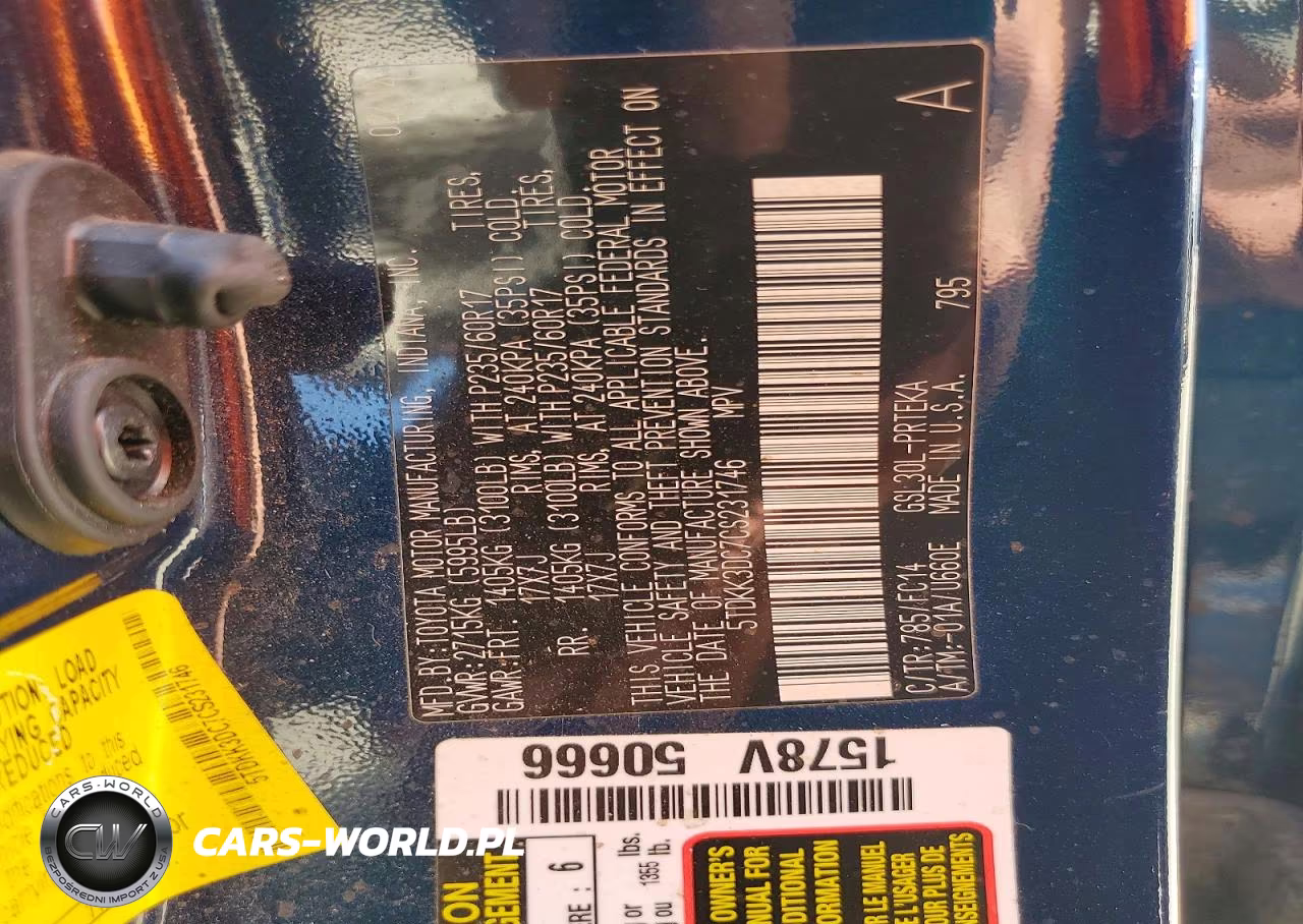 2012 Toyota Sienna Le VIN:5TDKK3DC7CS231746 - 14