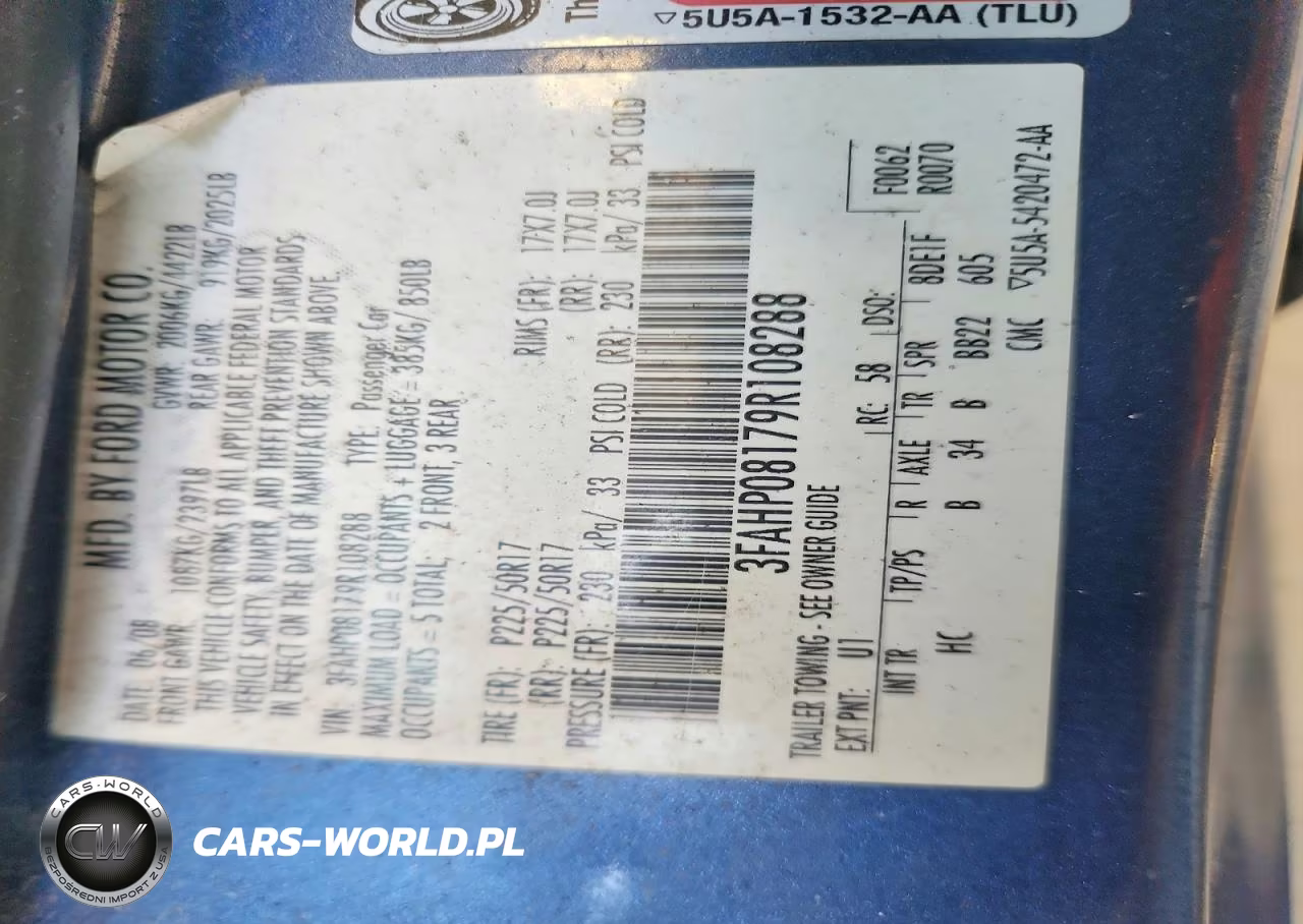 2009 Ford Fusion Sel VIN:3FAHP08179R108288 - 12