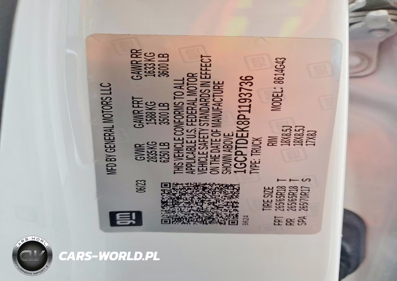 2023 Chevrolet Colorado Z71 VIN:1GCPTDEK8P1193736 - 13