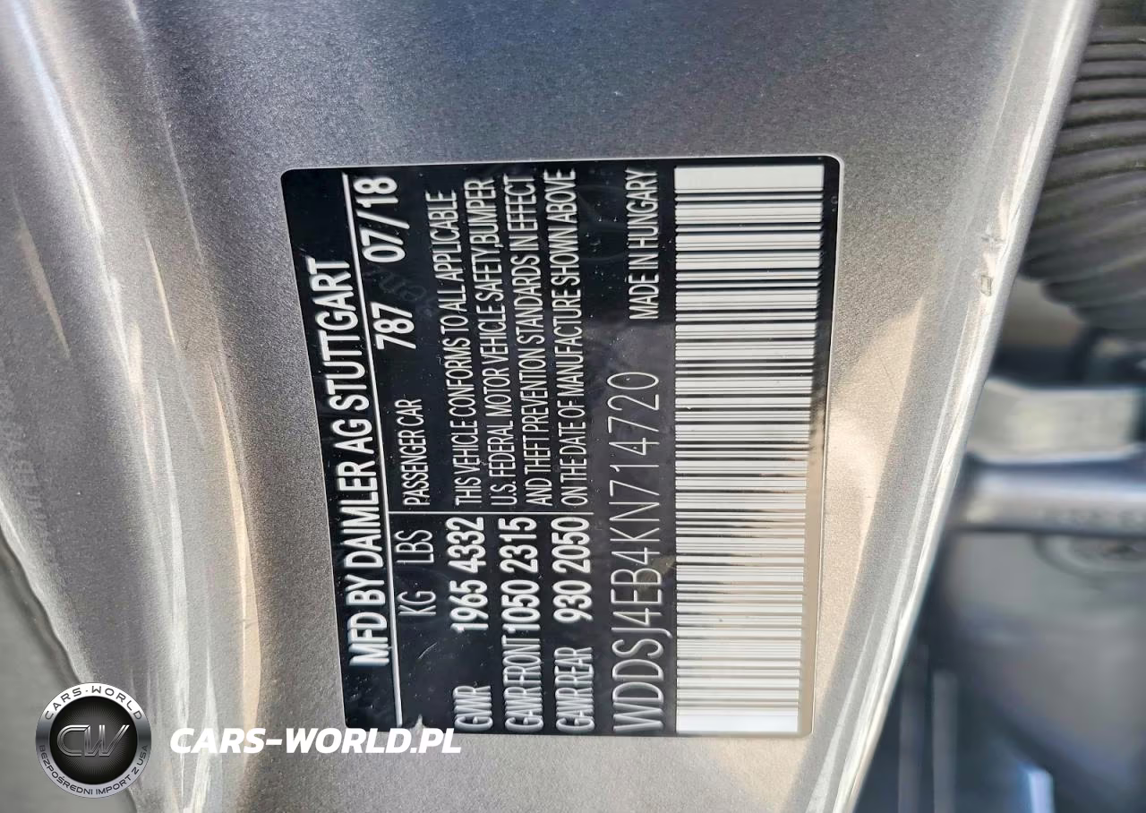2019 Mercedes-Benz Cla 250 VIN:WDDSJ4EB4KN714720 - 12