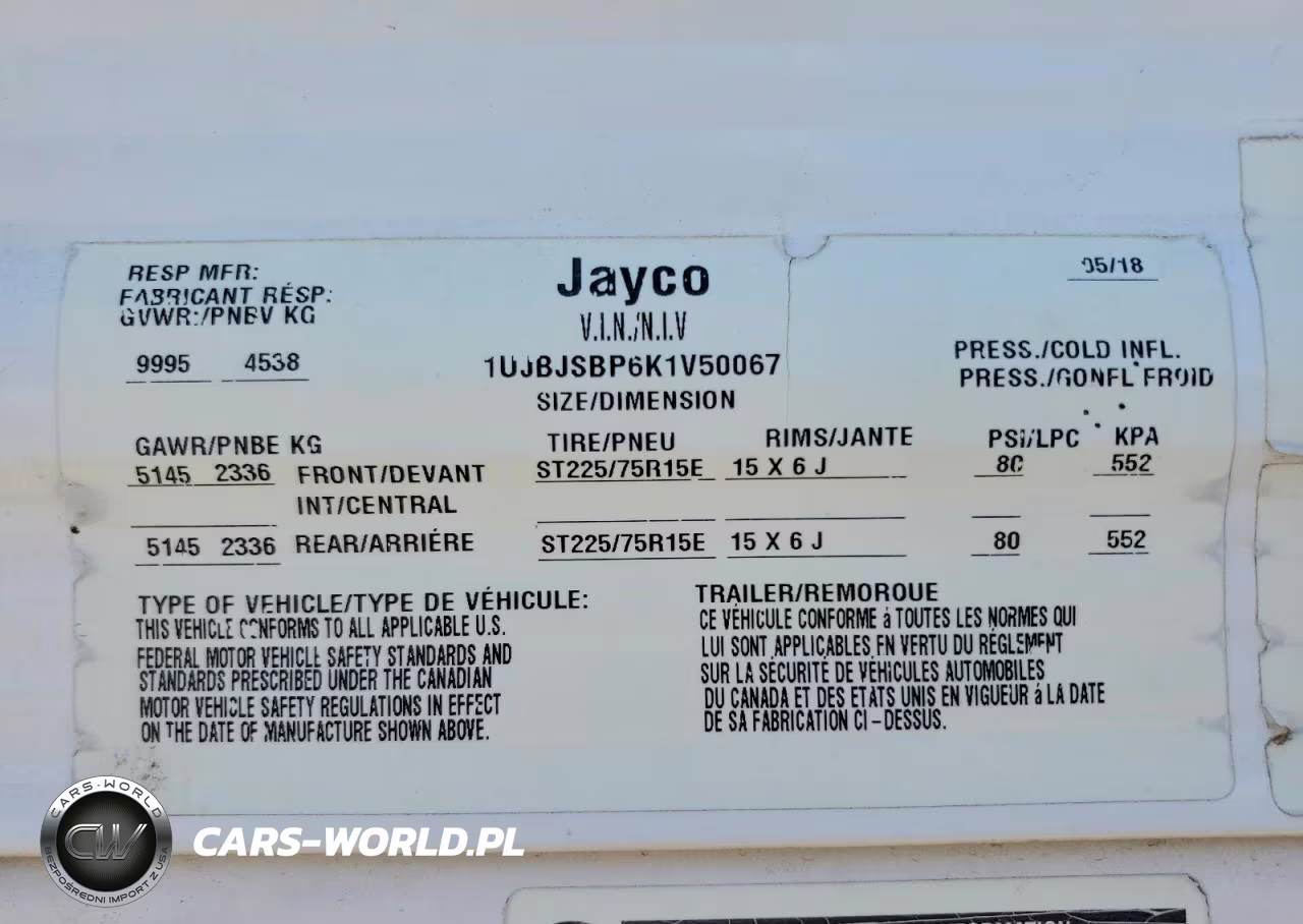 2019 Jayco Octane Camper VIN:1UJBJSBP6K1V50067 - 10