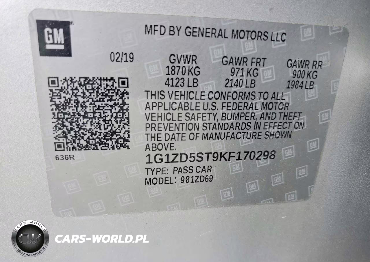 2019 Chevrolet Malibu Lt VIN:1G1ZD5ST9KF170298 - 12