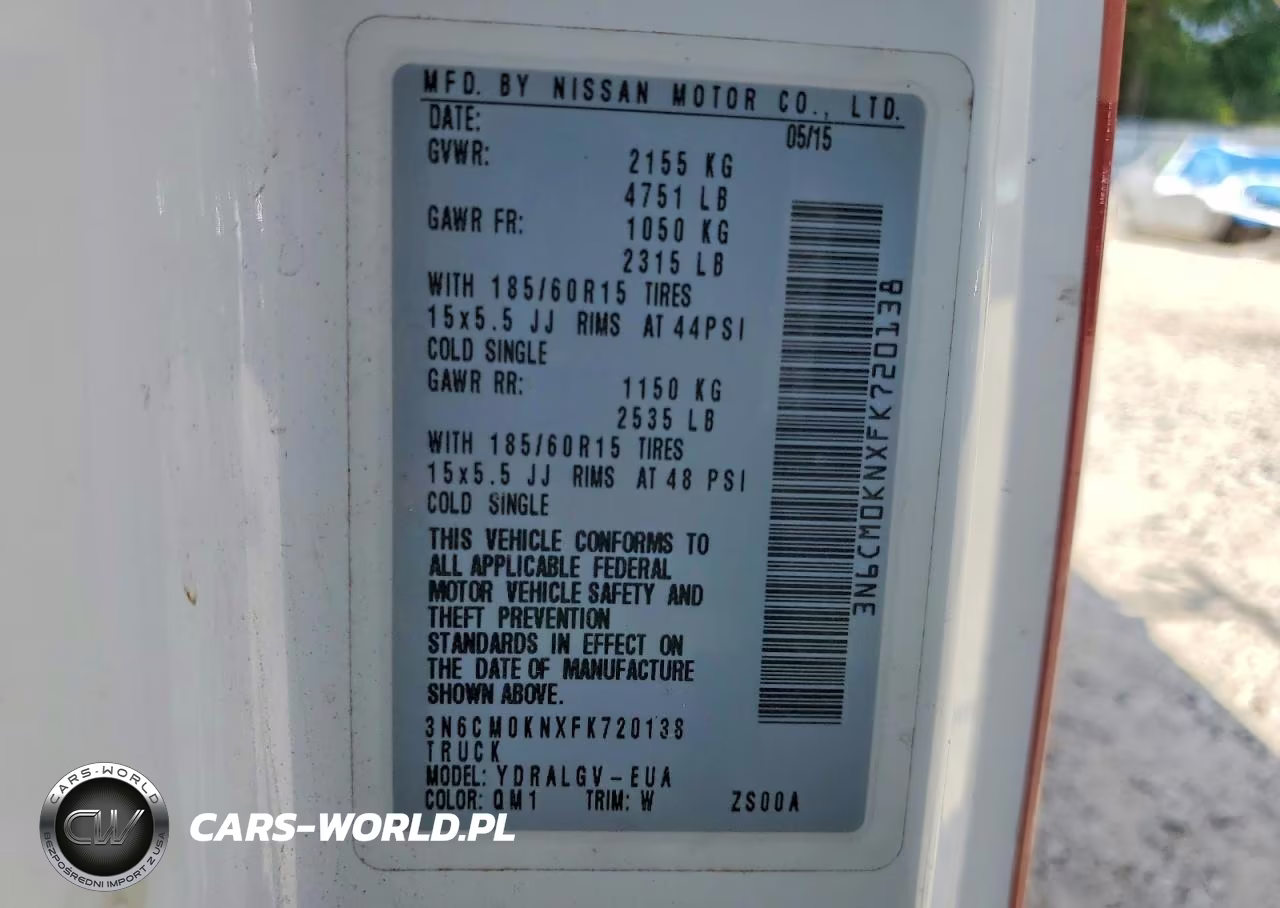 2015 Nissan Nv200 Sv VIN:3N6CM0KNXFK720138 - 14