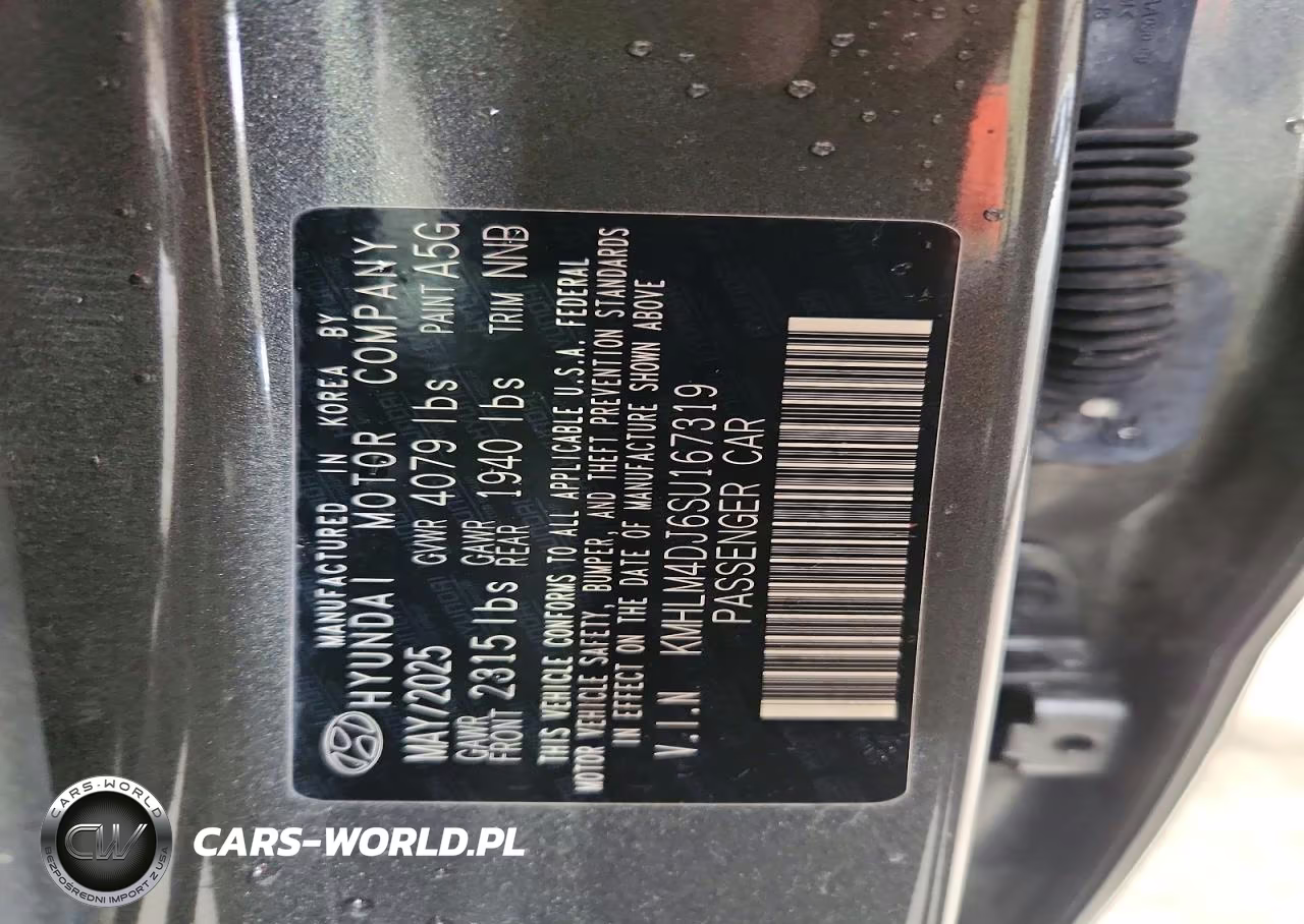 2025 Hyundai Elantra Hybrid Sel Sport VIN:KMHLM4DJ6SU167319 - 12