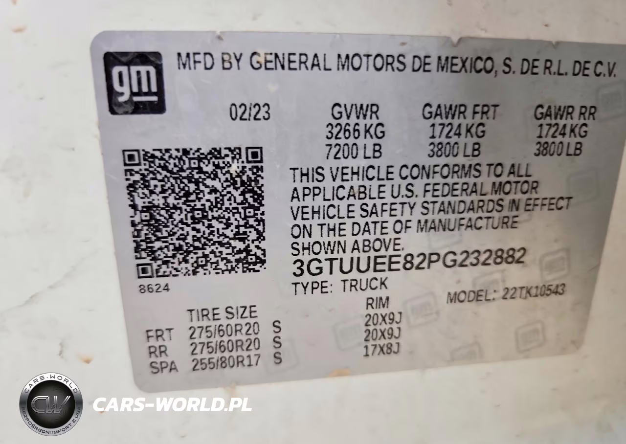 2023 GMC Sierra K1500 At4 VIN:3GTUUEE82PG232882 - 12
