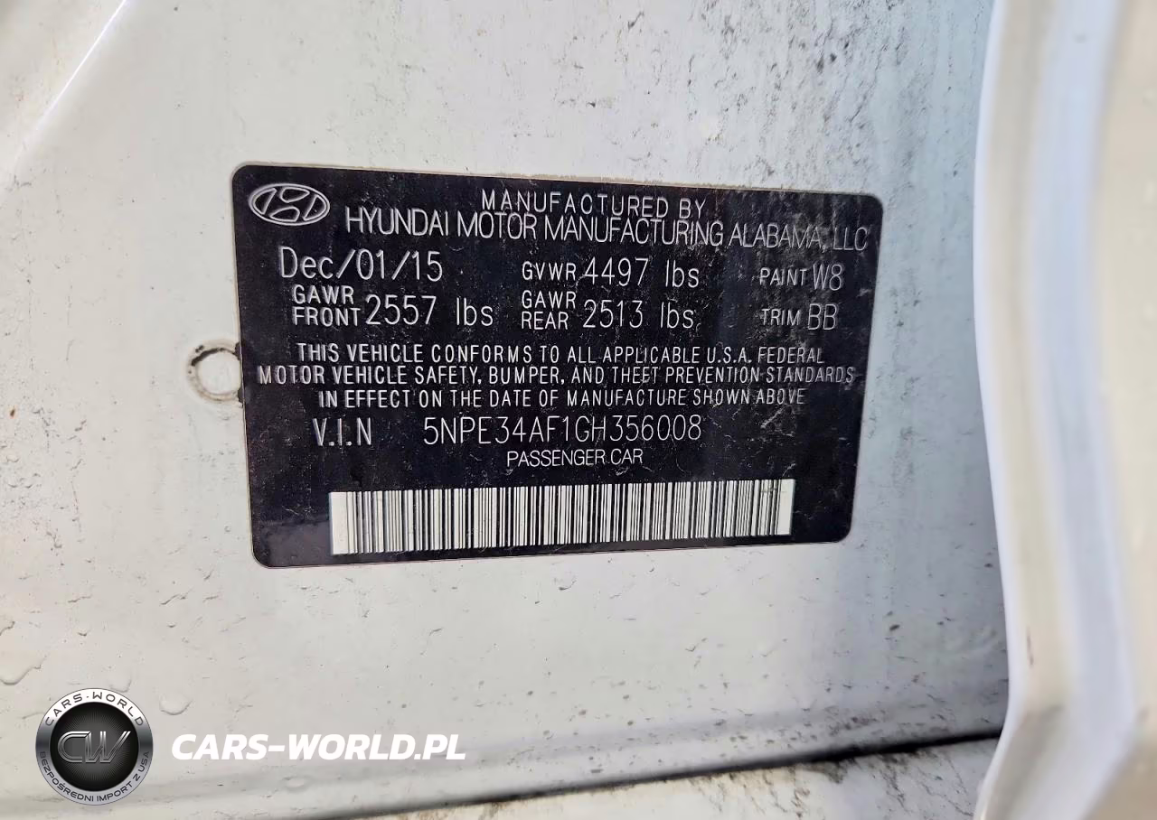 2016 Hyundai Sonata Limited VIN:5NPE34AF1GH356008 - 13