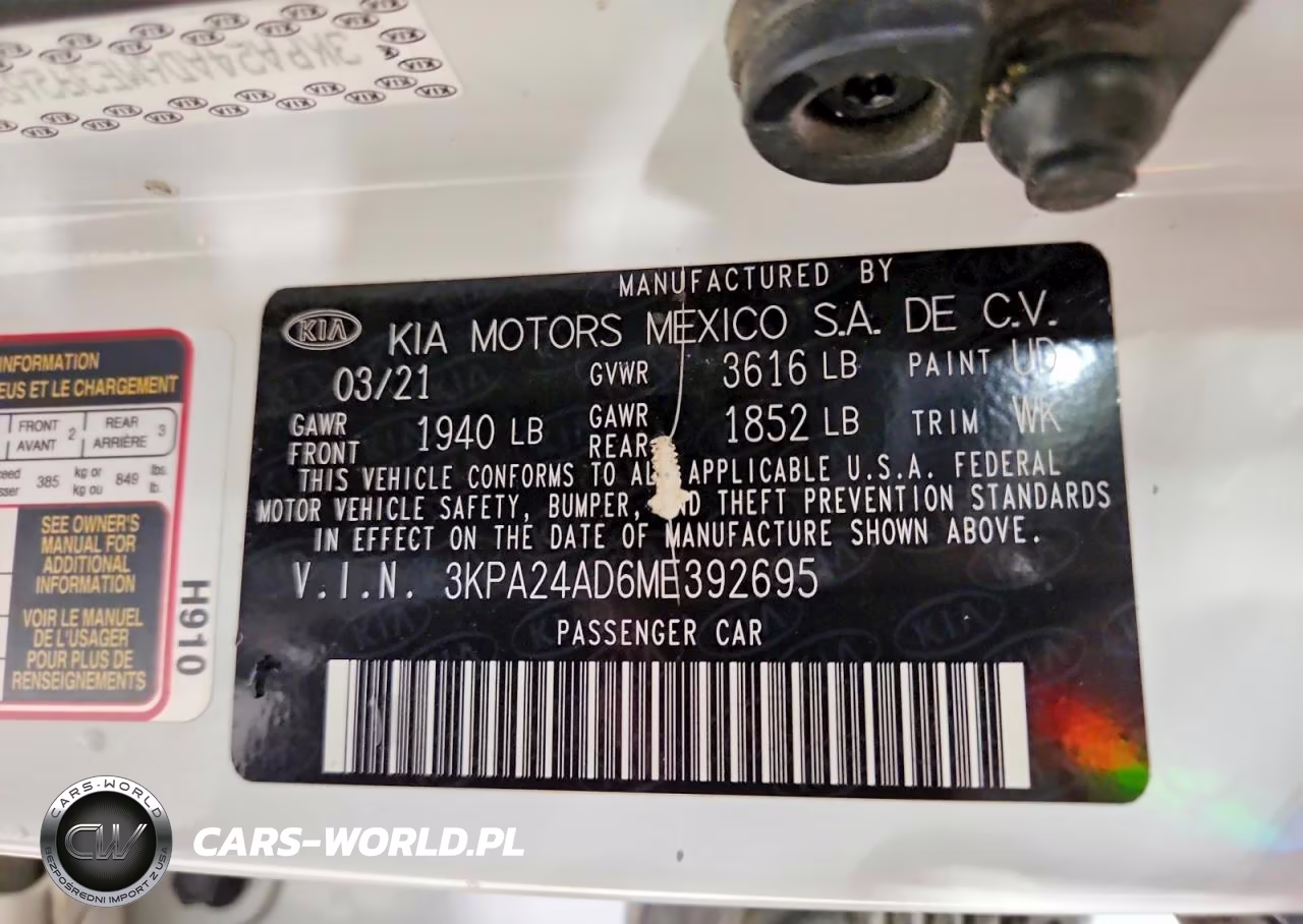 2021 Kia Rio S VIN:3KPA24AD6ME392695 - 12