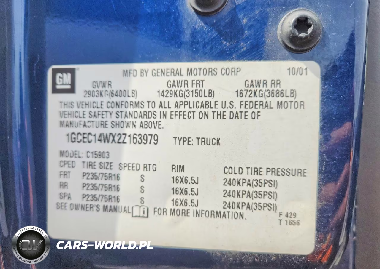 2002 Chevrolet Silverado C1500 VIN:1GCEC14WX2Z163979 - 12