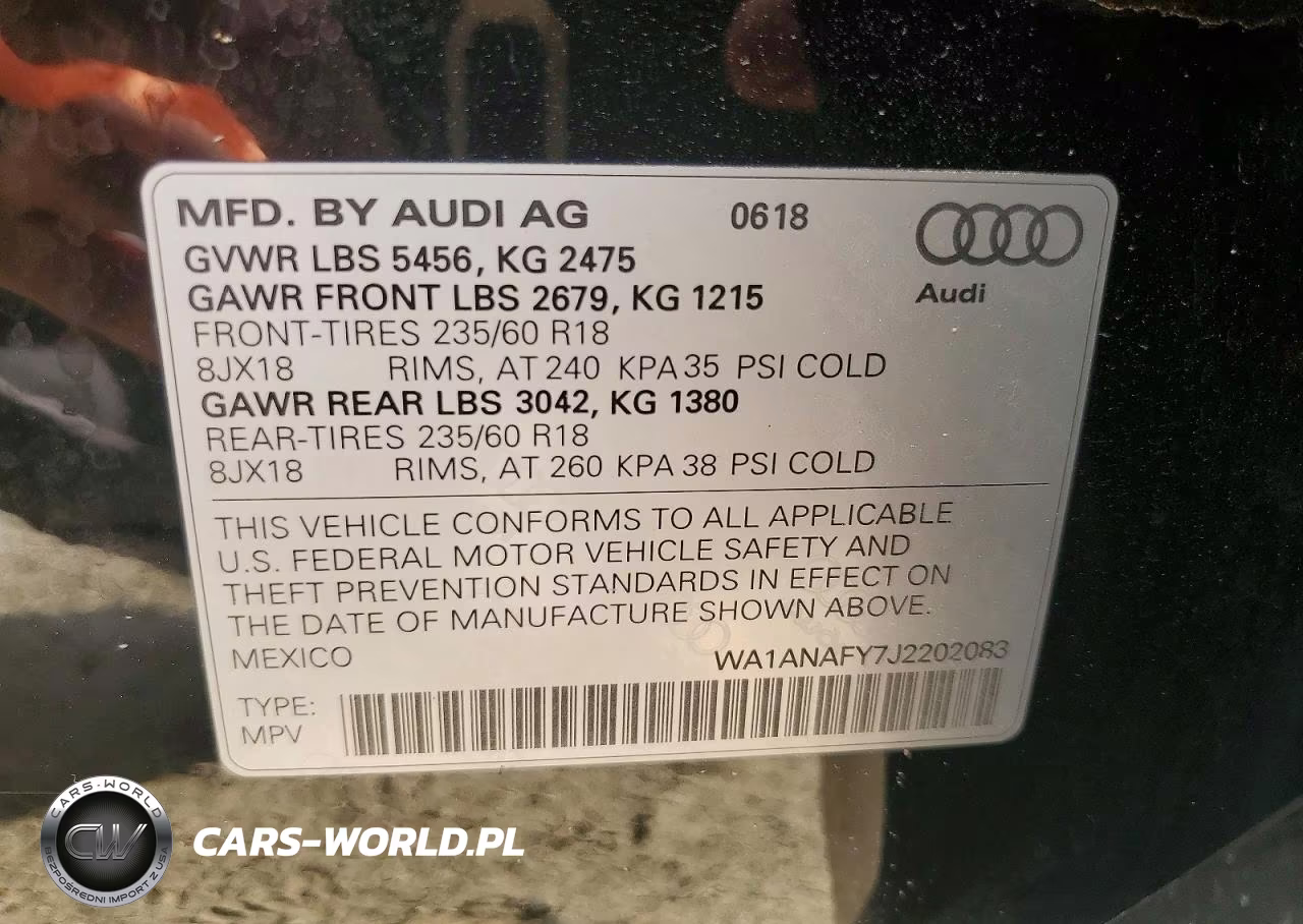 2018 Audi Q5 Premium VIN:WA1ANAFY7J2202083 - 14