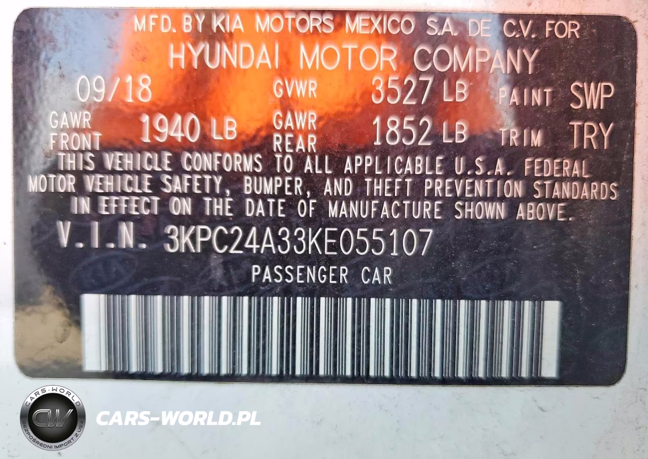 2019 Hyundai Accent Se VIN:3KPC24A33KE055107 - 12