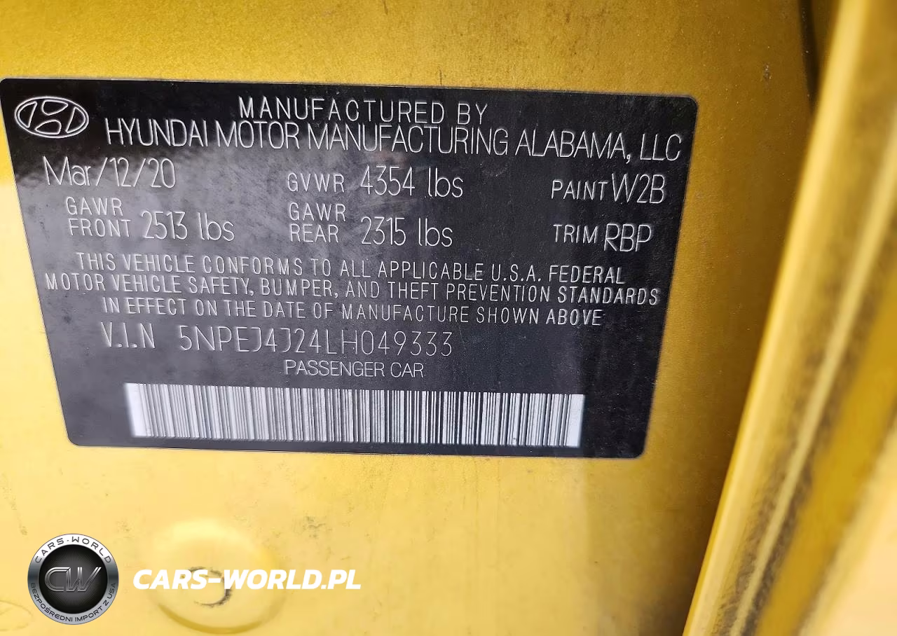 2020 Hyundai Sonata Sel Plus VIN:5NPEJ4J24LH049333 - 12