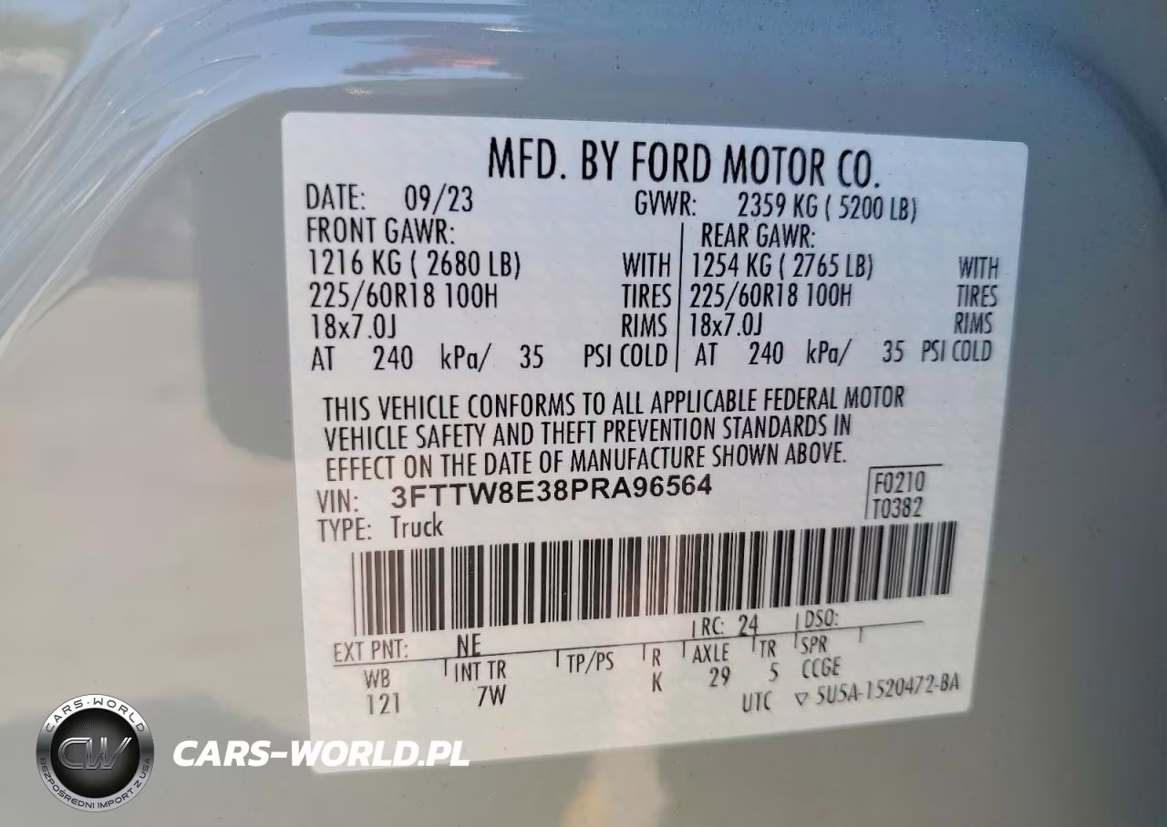 2023 Ford Maverick Xl VIN:3FTTW8E38PRA96564 - 12