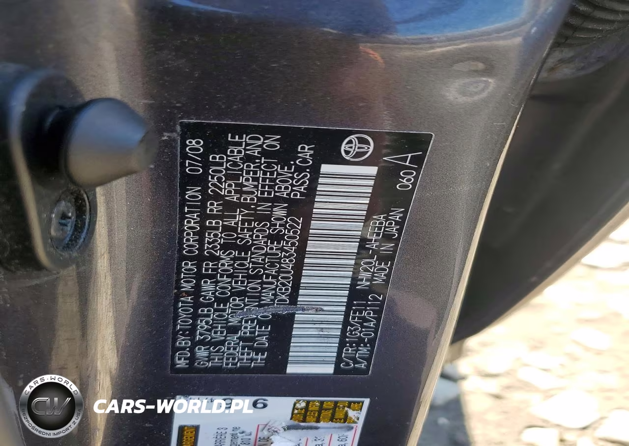 2008 Toyota Prius Touring VIN:JTDKB20U483450522 - 12