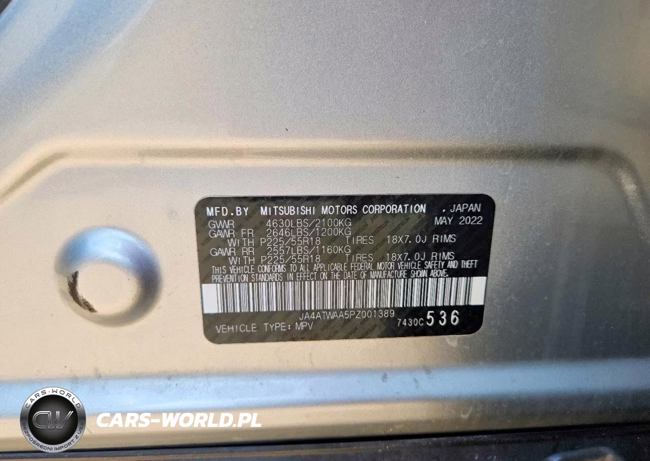 2023 Mitsubishi Eclipse Cross Se VIN:JA4ATWAA5PZ001389 - 12