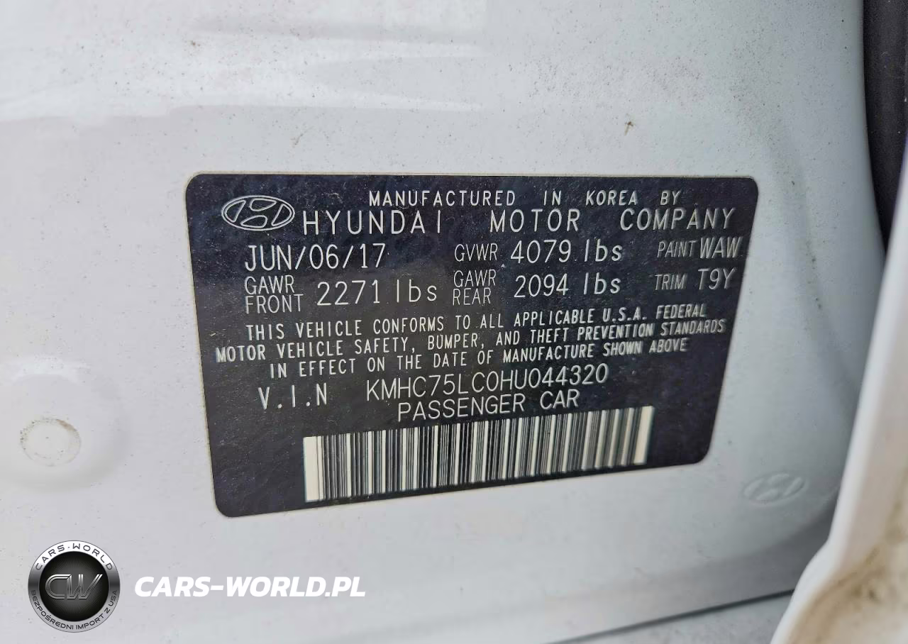 2017 Hyundai Ioniq Sel VIN:KMHC75LC0HU044320 - 12