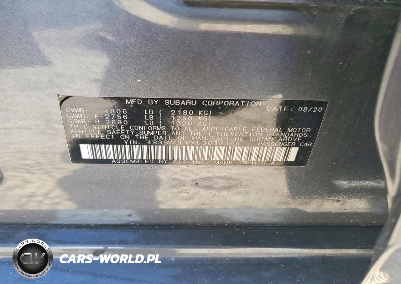 2020 Subaru Legacy Limited Xt VIN:4S3BWGN6XL3032163 - 12