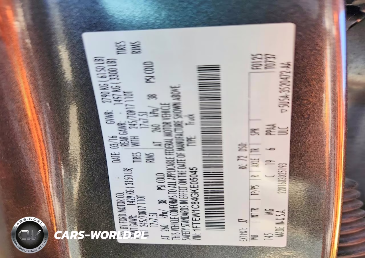 2016 Ford F150 Supercrew VIN:1FTEW1C84GKE05045 - 12